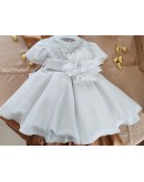 Vestito per bimba bianco con paillettes